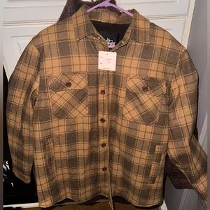 Stussy Brown Plaid Jacket